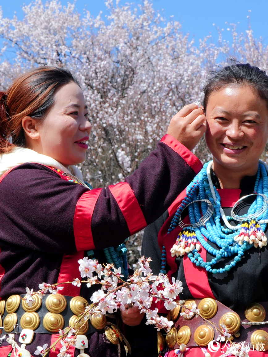 西藏米林：非遗霓裳映桃花【4】