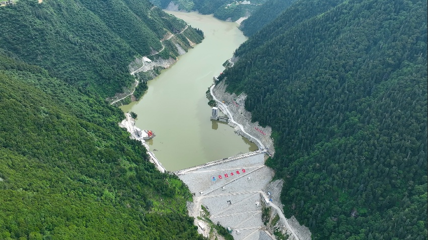 航拍巴拉水电站。四川足木足河流域水电开发有限公司供图